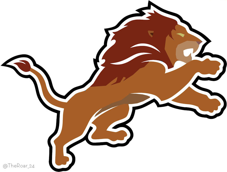 Simba Detroit Lions Logo fabric transfer